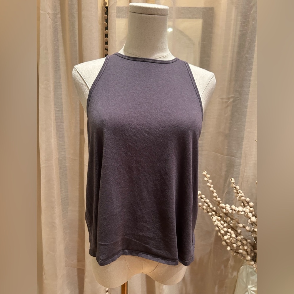 Lululemon prima cotton purple tank size 4
